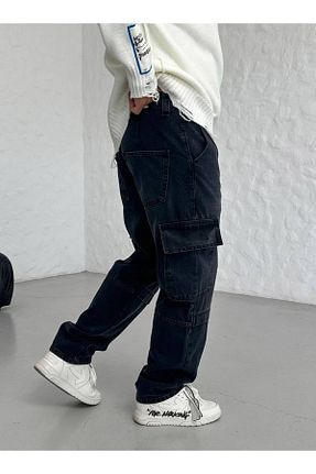 شلوار مشکی مردانه پنبه ای Denim Shorty - کد 882314034