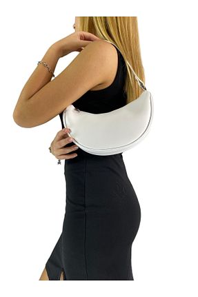 کیف دوشی سفید زنانه چرم مصنوعی Gloria - کد 882363411