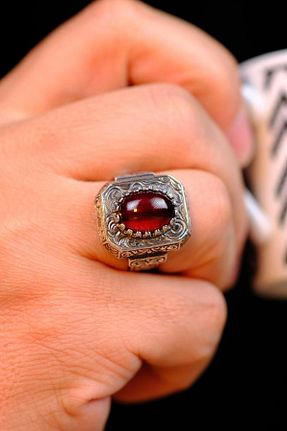 انگشتر نقره مردانه 925 عیار dergah tesbih - کد 904928548
