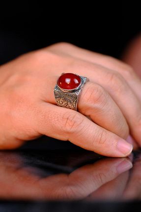 انگشتر نقره زنانه 925 عیار dergah tesbih - کد 904928216