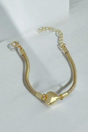 دستبند استیل (فولاد) طلائی زنانه استیل (فولاد) Çlk Accessories - کد 882371144
