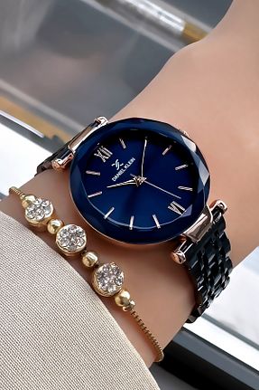 ساعت مچی سرمه ای زنانه 31-34 میلی متر Daniel Klein - کد 864830412