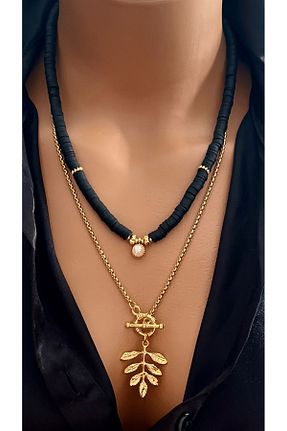 ست جواهر طلائی زنانه روکش طلا Nevaa Still - کد 882403079