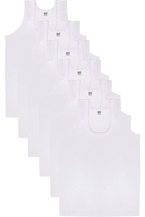 رکابی سفید مردانه پنبه ای Seher Yıldızı - کد 443469774