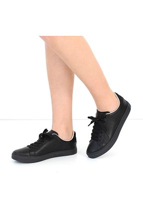 کفش اسنیکر مشکی زنانه چرم اصل Celal Gültekin - کد 882407457