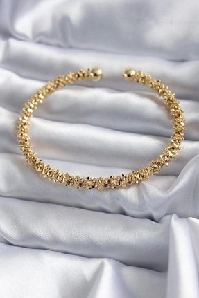 دستبند استیل (فولاد) زرد زنانه استیل (فولاد) Meyras Touch - کد 882445541