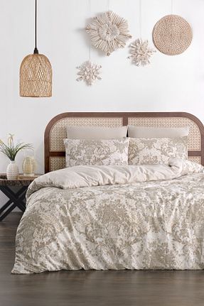 روتختی دونفره بژ پنبه ای TABEA HOME - کد 841508497