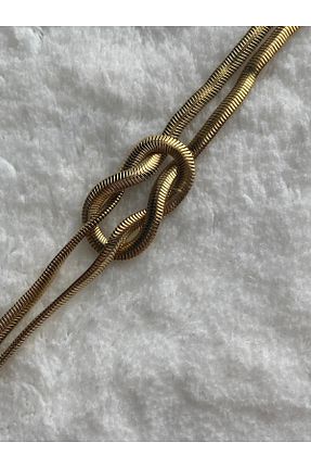 دستبند استیل (فولاد) طلائی زنانه استیل (فولاد) Koko - کد 871345407