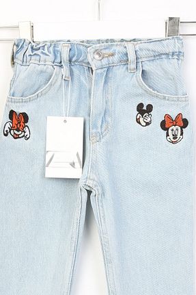 شلوار جین سرمه ای بچه گانه پاچه ساده hira kids collection - کد 882468281