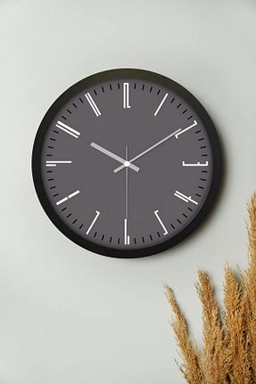 ساعت دیواری مشکی 30 * 30 KaktüsKedi - کد 882478573