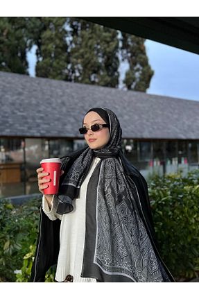 شال مشکی زنانه پنبه ای efdal şal eşarp - کد 882490639