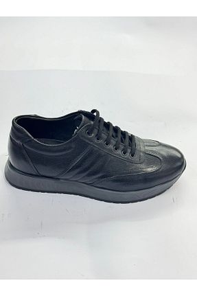 کفش اسنیکر مشکی مردانه چرم اصل Greyybull Shoes - کد 882491859