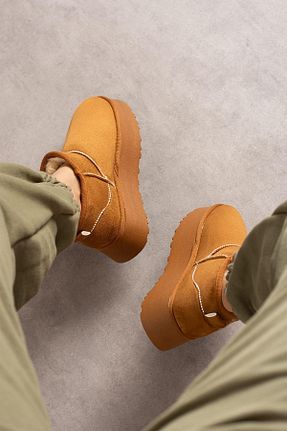 بوت / نیم بوت قهوه ای زنانه جیر ShoeTek - کد 882505371