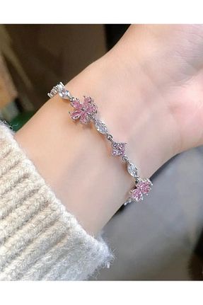 دستبند استیل (فولاد) زنانه سنک زیرکون ArtBDesign - کد 882509873
