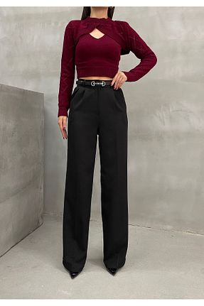 شلوار مشکی زنانه پارچه TİSHOOSTORE - کد 867345952