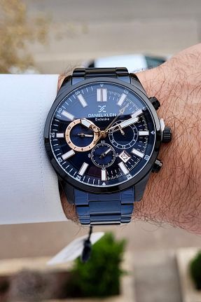 ساعت مچی مشکی مردانه 43 میلی متر Daniel Klein - کد 887536769