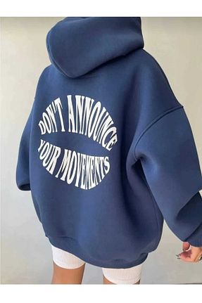 سوئیشرت سرمه ای زنانه چاپی KOZİA OUTDOORS - کد 882550285