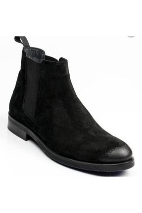 بوت / نیم بوت مشکی مردانه چرم خالص MARCOMEN - کد 882608739