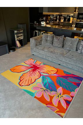 فرش رنگی قابل شستشو Rugs Modern Halı - کد 882633275