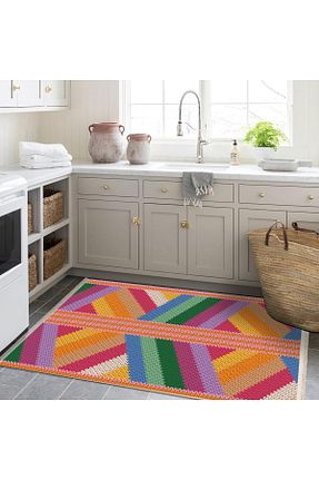 فرش رنگی قابل شستشو Rugs Modern Halı - کد 882636837
