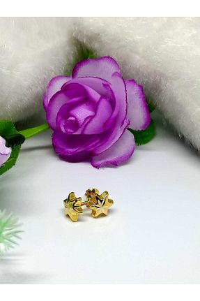 گوشواره طلا طلائی بچه گانه 14 عیار Nisanur Altın - کد 639326233