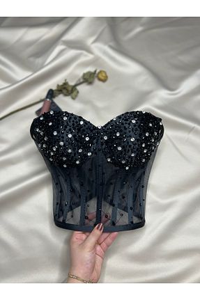 نیم تنه رنگی زنانه ساتن Metay Design - کد 882643043