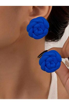 گوشواره جواهر آبی میخ Lu Atelier - کد 882667011