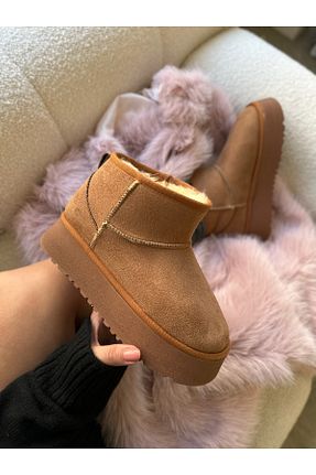 بوت / نیم بوت قهوه ای زنانه جیر Ayakkabı Delisiyim - کد 882676584