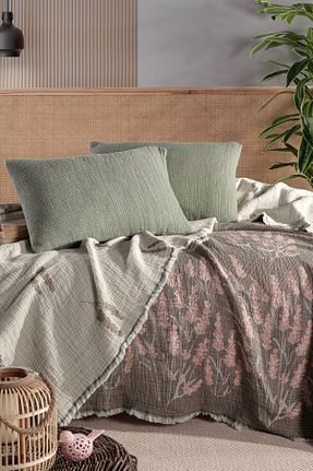 لحاف دونفره خاکی 240 x 260 MYLASA HOME - کد 882710149