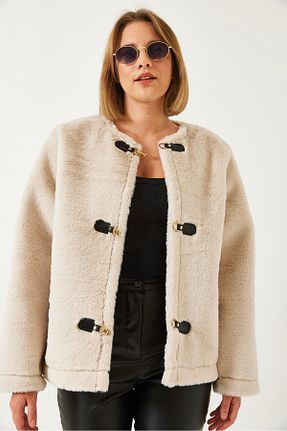 کاپشن بژ زنانه Straight Bianco Lucci - کد 882729611