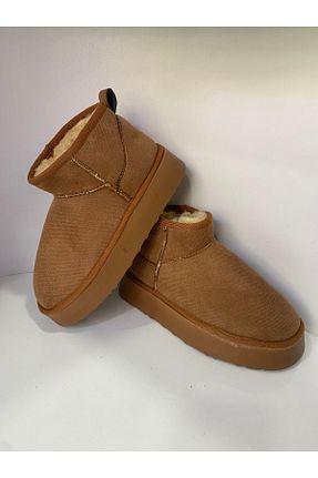 بوت / نیم بوت قهوه ای زنانه جیر TAŞKINÖZ AYAKKABI - کد 882940009