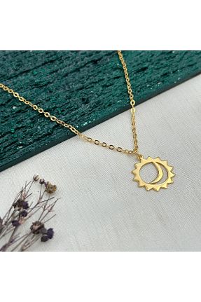 گردنبند جواهر طلائی زنانه روکش طلا JEICON ATELIER - کد 882759632