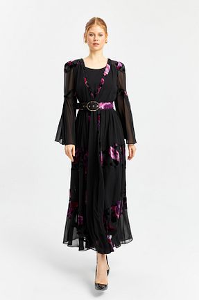 لباس مشکی زنانه بافتنی İnce - کد 882755046