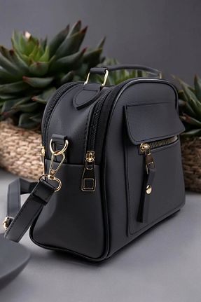 کیف دوشی مشکی مردانه چرم مصنوعی LNR POLO - کد 811365642