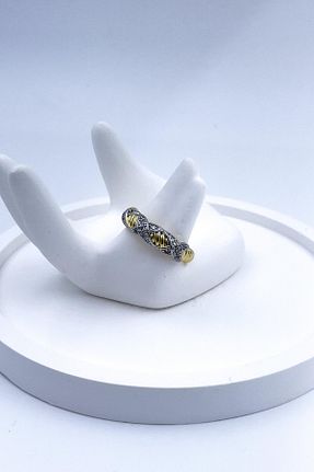 انگشتر استیل (فولاد) زرد زنانه استیل ضد زنگ Radino Collection - کد 874268843