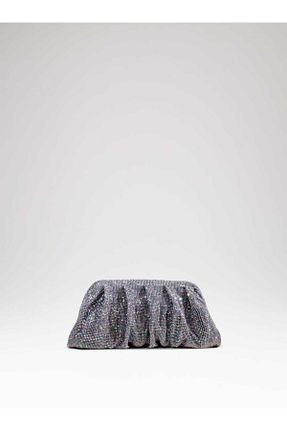 کیف مجلسی طلائی زنانه پارچه ای Moom Bag - کد 859642888