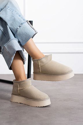 بوت / نیم بوت بژ زنانه جیر SOLDOY - کد 763105389