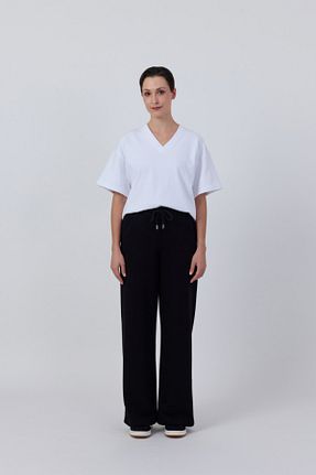 شلوار کرمگن مشکی زنانه Comfort SEVİLEN - کد 881279753
