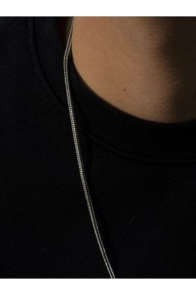 گردنبند نقره سفید مردانه 925 عیار qarma jewellery - کد 882844061