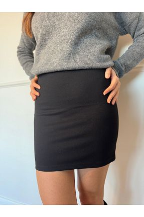 دامن مشکی زنانه لیکرا Butik - کد 882841142