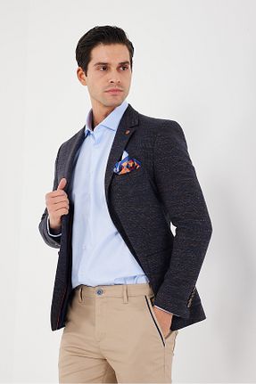کت بلیزر قهوه ای مردانه پارچه ACTUAL - کد 856308143