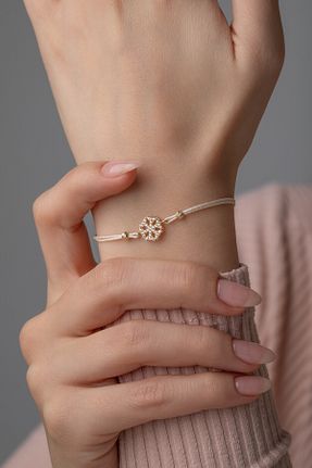 دستبند طلا طلائی زنانه 14 عیار Kolyecik - کد 882858508