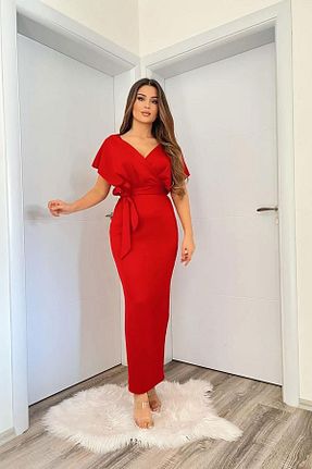 لباس قرمز زنانه ویسکون Deafox - کد 756079045