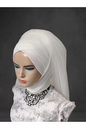 شال سفید زنانه NurAy - کد 882885466