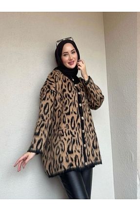 رویه قهوه ای زنانه پشم - اکریلیک - پلی استر MODA - کد 882881236