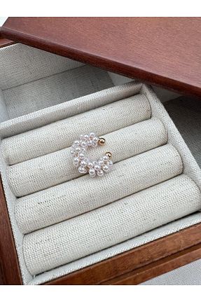 گوشواره جواهر طلائی مروارید Jerie - کد 882888161