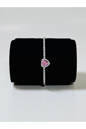 دستبند نقره صورتی زنانه 925 عیار SCA Jewel - کد 882018742