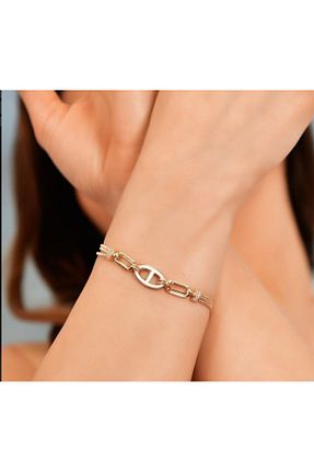 دستبند طلا زرد زنانه 14 عیار by milo jewellery - کد 882902117