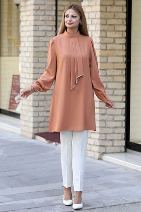ست بالاتنه و پائین تنه حجاب بژ زنانه رگولار FUVAL MODA - کد 882893075