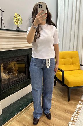 تیشرت سفید زنانه پارچه SeHlen Butik - کد 882945847